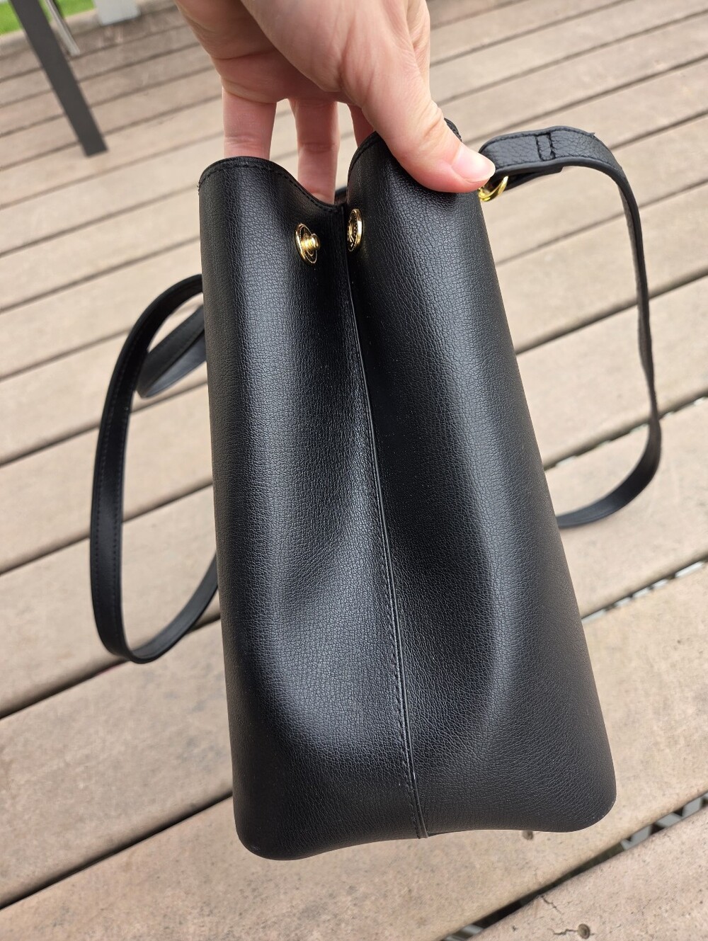 Coach Avenue Carryall Black Leather with Red Interior Tote Bag/Purse (F48733) - Picture 8 of 11
